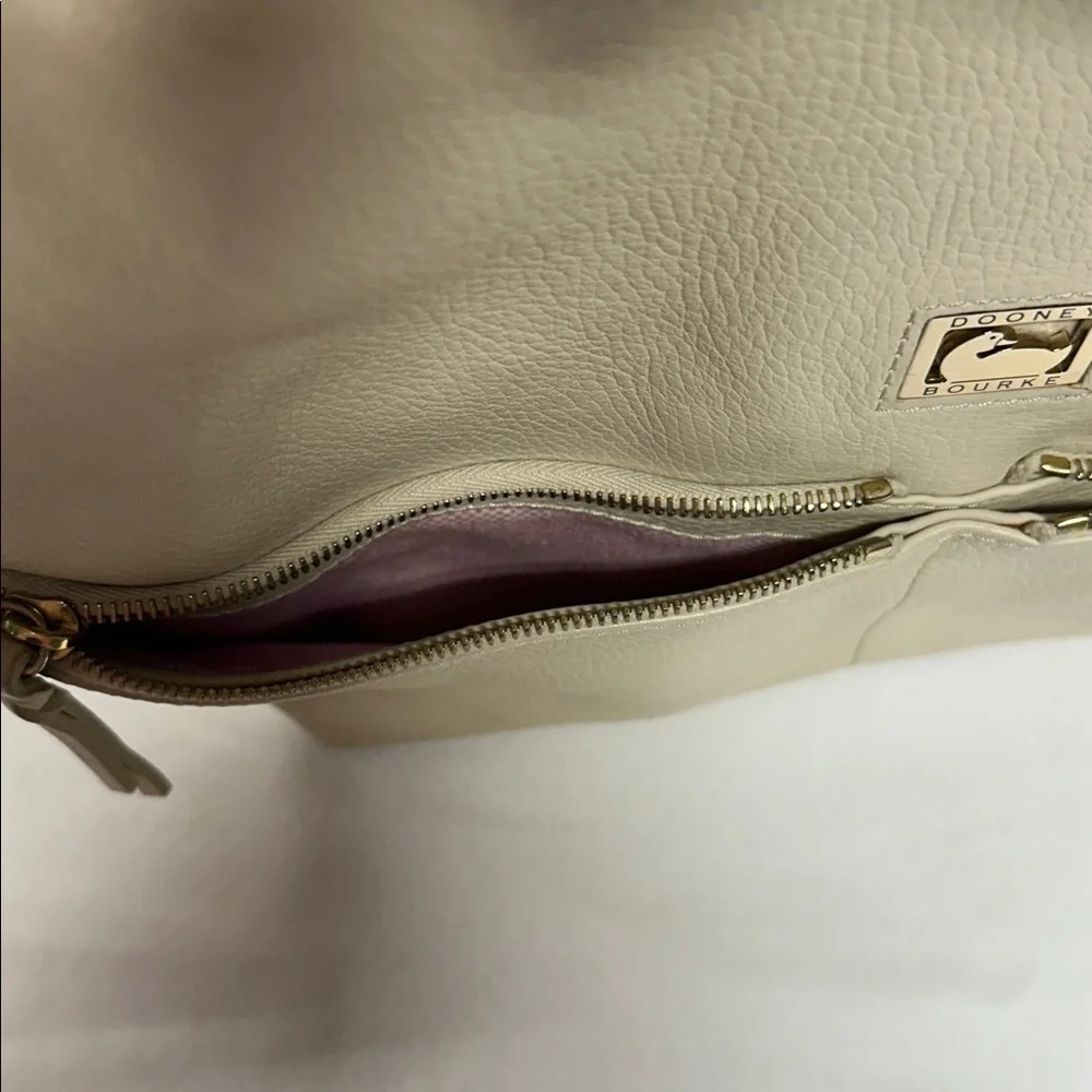 Dooney & Bourke Ivory Leather Tote